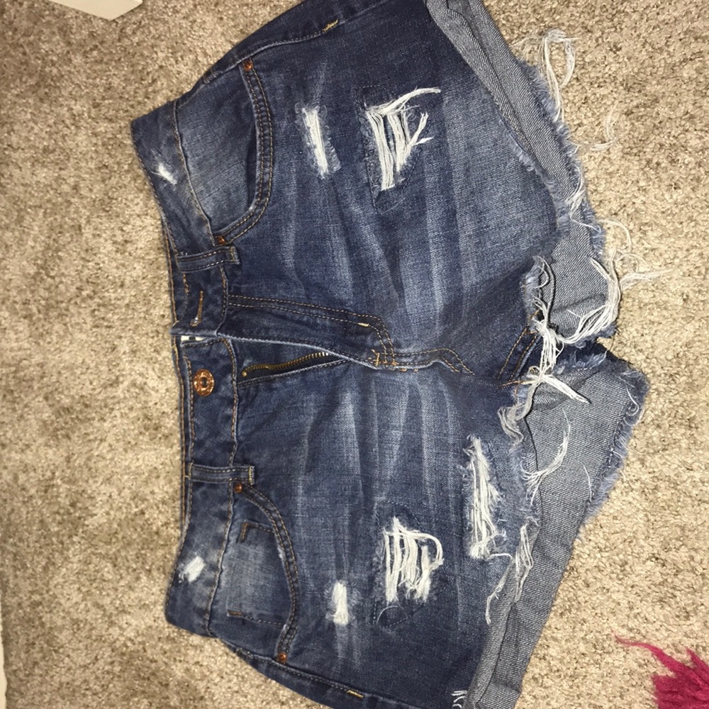 denim shorts